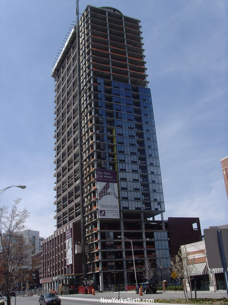 The Athena Tower in Jersey City offers luxury condominiums