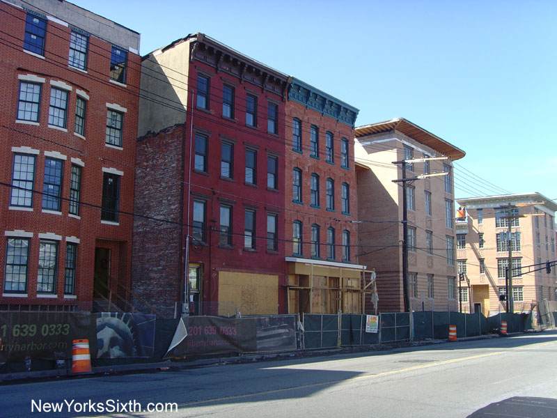 Liberty Harbor North in Jersey City includes restored historic structures as well as new construction