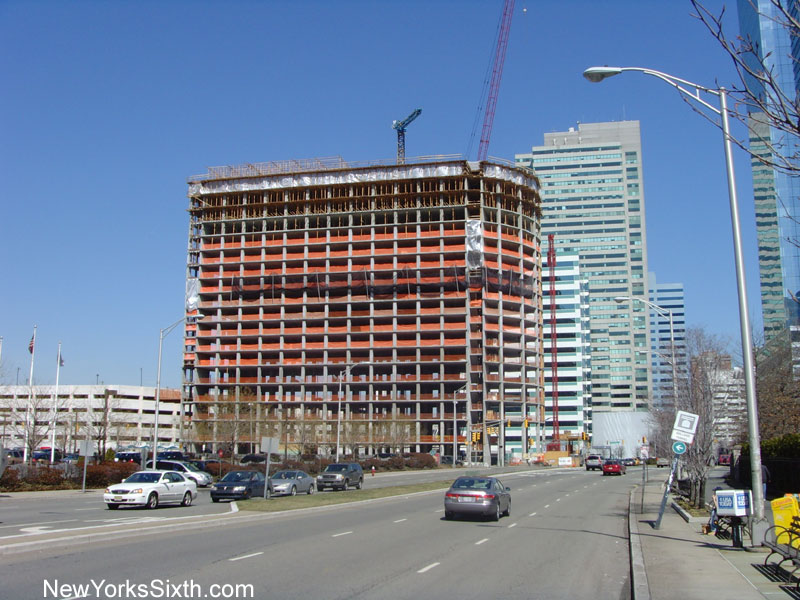 The newest hotel in Newport, Jersey City, is the Westin, a modern tower under construction along Washington Blvd