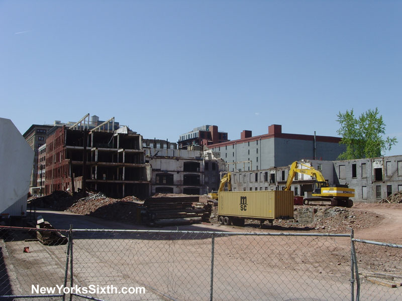 111 First Street, an old warehouse in the powerhouse arts district in Jersey City is being cleared to make way for a tower by Rem Koolhaus