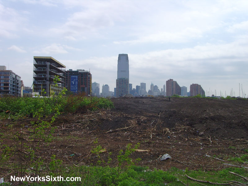 More land has been cleared for the next phase of the Liberty Harbor North development in Downtown Jersey City