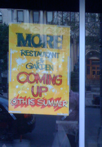 More Restaurant setting up shop on Grove Street