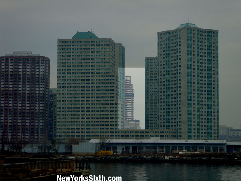 Newport's Aqua rental tower looking north from Second Street.