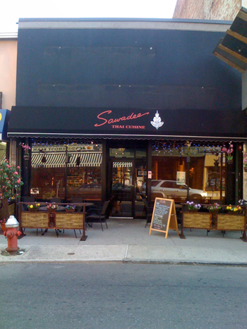 Sawadee Thai, a restaurant on Newark Avenue in downtown Jersey City