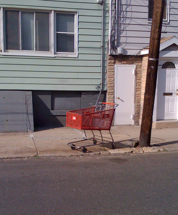 Another BJ's Shopping Cart Downtown