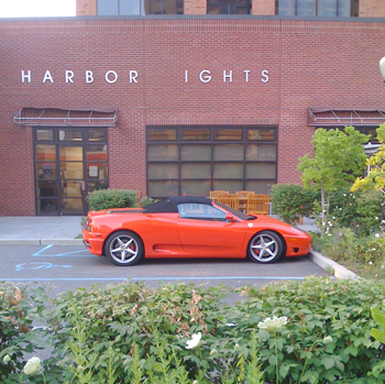 Harbor lights, a new development in downtown Jersey City supposedly broke ground yesterday. Yes, that's a Ferrari parked in the lot