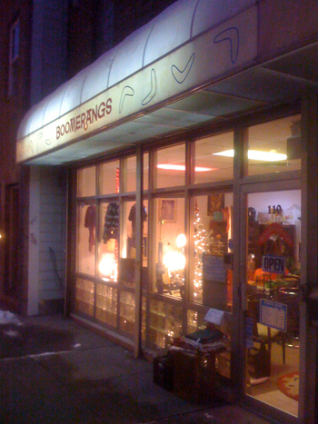 Boomerangs consignment shop in downtown Jersey City