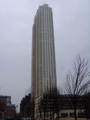 Trump Plaza tower 1 in downtown Jersey City