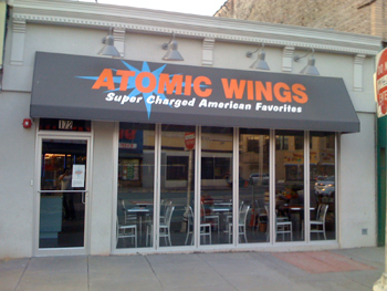 Atomic Wings on Newark Avenue in downtown Jersey City